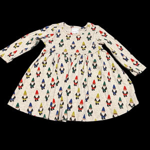 Hanna Andersson Rainbow Gnomes Holiday Dress Size 75cm 12-18 Months READ